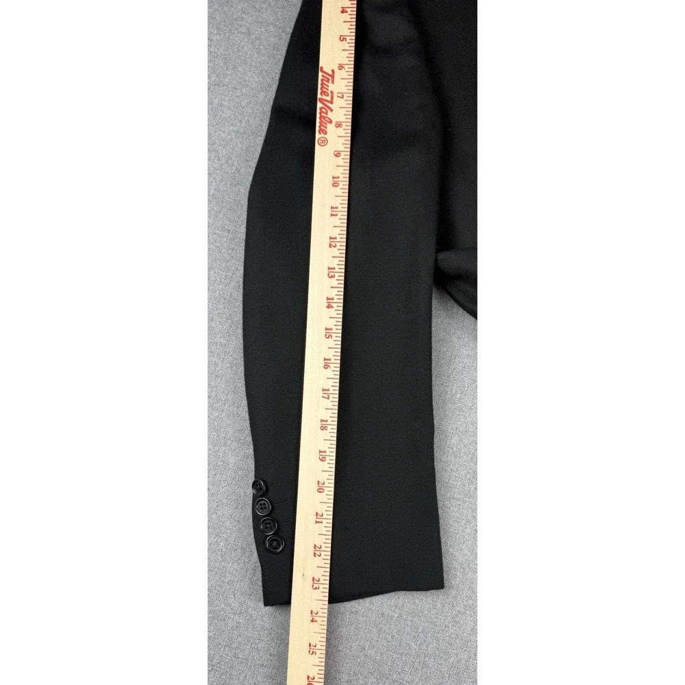 Jack Victor Loro Piana 100% Cashmere Black Blazer Sport Coat Made Canada